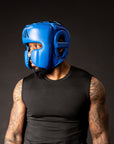 ACTIVI Open Face Headgear (Blue)
